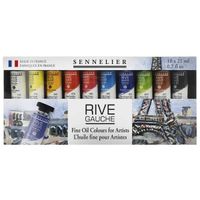 Peinture à l'huile - Fine - Sennelier - Rive Gauche - 10 tubes de 21ml