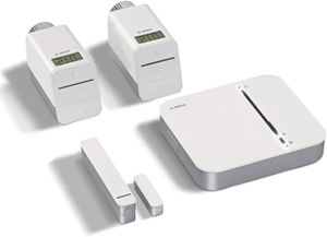 THERMOSTAT D'AMBIANCE Kit chauffage connecté Smart Home - Centrale domotique avec 2 thermostats radiateurs connectées pour chauffage et 1.[Z392]