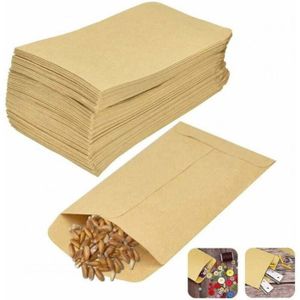 60 Pièces Sac Kraft, Sacs En Papier Kraft Brun, Sachet Papier, Pochette Kraft Cadeau, Pour Fêtes