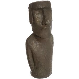 STATUE - STATUETTE Atmosphera - Statue île de pâques en résine H 40 cm Moaï