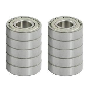 rouleau en plastique durable dacier au carbone Roulements /à billes de cannelure de cannelure incorpor/és 5x11x4mm pour industriel 10pcs Roulement /à billes int/égr/é