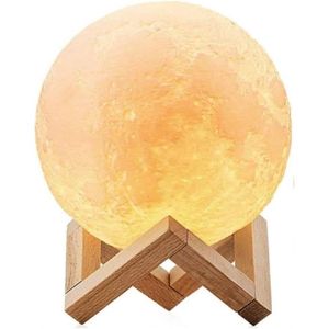 OBJETS LUMINEUX DÉCO  Personnalité 3D Pleine Lune Lampe Led De Nuit Mode
