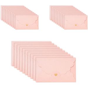 Paper24 Lot de 25 enveloppes carrées avec languette triangulaire Rose 155 x 155 mm 15,5 x 15,5 cm 120 g 