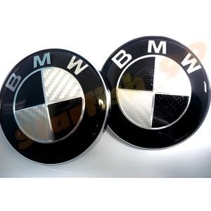 INSIGNE MARQUE AUTO 2 logos badges emblème BMW 82mm capot / 74 mm coff