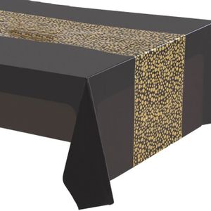 Nappe de table jetable nappe en papier intisse noir argent - Cdiscount