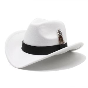 CASQUETTE Casquette,chapeau de Cowboy en laine occidentale p