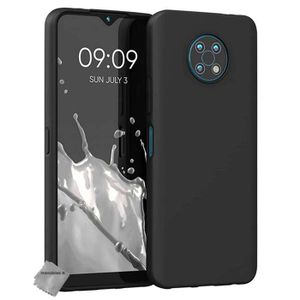 Coque Nokia G60 5G + Verre Trempé – Noir – Silicone Gel Fine – Htdmobiles