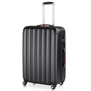 Valise tissu bagages 85cm 4 roues Chariot - rose Extra grande taille)