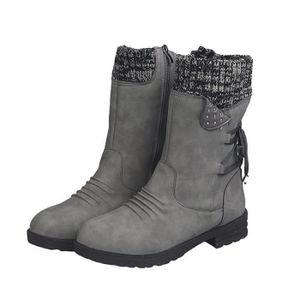 Bottes D'hiver Femme Mishansha - Doublure Fourrure, Semelle Antidérapante - Taille 36 à 42 - Chaudes Et Confortables