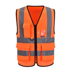 3104 security gilet Presse CCTV multi-poches gilet sécurité haute