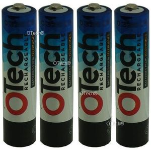 PILES Piles/accus rechargeables AAA/LR03 750 mAh x4