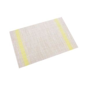 Lot de 8 Sets de r/ésistant /à la chaleur antid/érapant lavable ronde en PVC Sets de table Set de table en vinyle tiss/é AAndrea Sets de table 30,5/ x 45,7/ cm