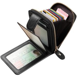 Beige Protecteur de Carte de Crdit,Entreprise Wallet Purse Holder Pour Hommes et Femmes UBaymax Porte-cartes de crédit Cuir/Visite/Porte Monnaie/Housse Etui Rigide en Acier Inoxydable 