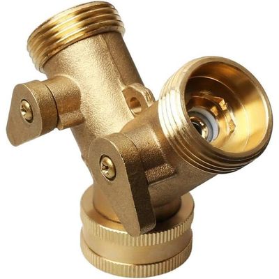 Lot De 2 Robinets En Laiton Pour Tuyau D'Arrosage - 1,27 Cm (1/2") - Pour Jardin & Extérieur