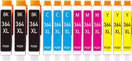 4 Cartouches D'encre Compatibles HP364XL - Avec Puce - Pour Photosmart, Deskjet - Neuf