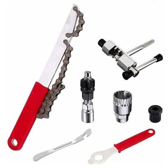 Kit d'outils de réparation vélo - Métal - Chaînes 7 à 11 vitesses - Sport