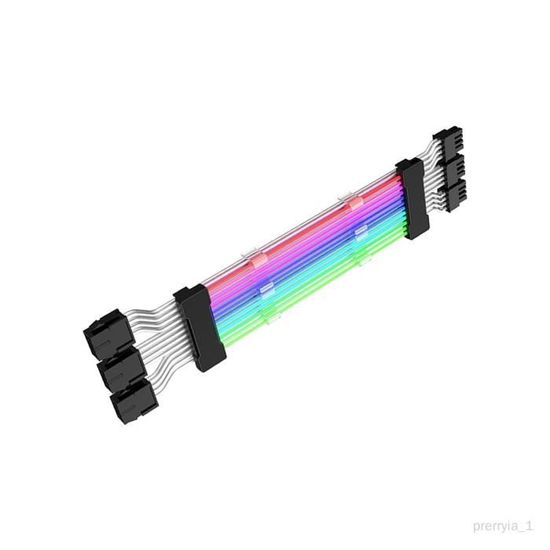 Câble PCIe PSU Câbles PC 24Pin 2x8Pin 3x8Pin Neon LED Strips Câble d ...