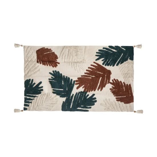 Tapis Enfant Carte Du Monde En Coton 100x150 Cm - Multicolore, Épaisseur 1 Cm, Idéal Pour Chambre D'Enfant