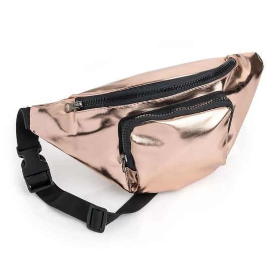 Festival Vacances Fanny Pack ** métallique réglable Bum Sac couleurs diverses NEUF