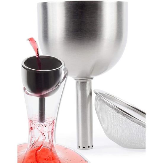 HEALLILY Entonnoir Cuisine Inox Avec Filtre - Lot Mini Filtres Passoires Acier Inoxydable