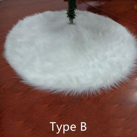 Tapis De Sol En Fausse Fourrure,jupe D'arbre De Noël,décorations En