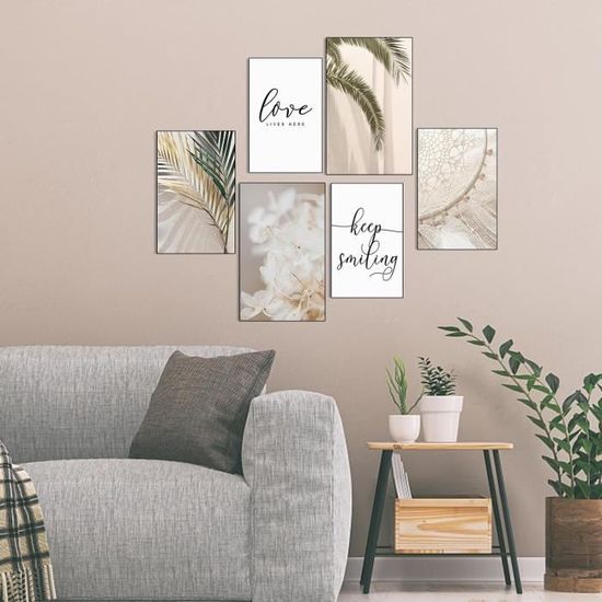 Uixxducc Lot De 2 Tableaux Muraux Modernes Pour Salon - Impression Sur