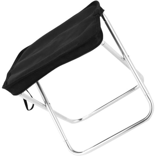 Tabouret De Camping Pliable , Mini Tabouret De Camping Pliable Chaise Pliante De Camping Avec Sac De Rangement Siege Pliant Ultraleger Pour Voyage Jardin Peche Barbecue Plage Noir 88698782