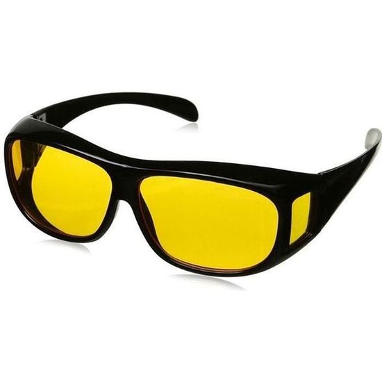Vision Nocturne HD Vision Verre Jaune Anti Éblouissement Conduite Jour/Nuit