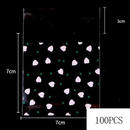 100 Pièces Flocon De Neige Sacs Cellophane Sacs Cellophane Noël Sacs