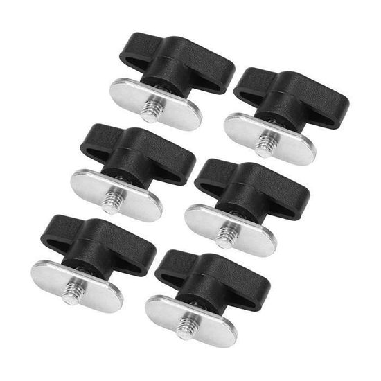 Vis Chicago Tactiques Noires, 24 Pièces, Poteaux Fendus Et