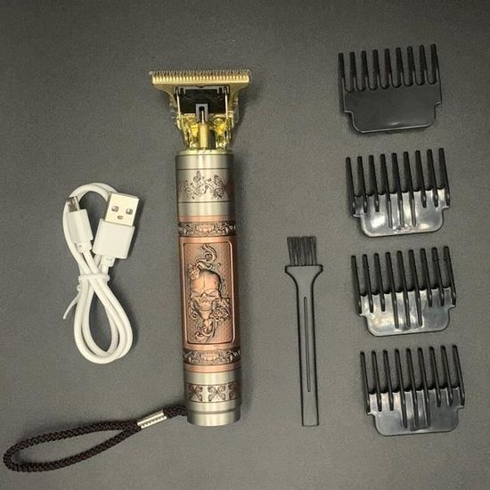 Tondeuse Rechargeable USB Pour Crâne, Barbe, Moustache Et Nez - Neuf, Rasage Multifonction