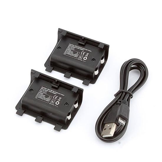 Gecoty Batterie Rechargeable 9,6V 2400mNi-MH Avec Câble USB - Prise Tamiya