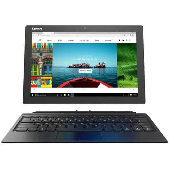 Lenovo Miix 510-12IKB 80XE Tablette avec clavier détachable Core i5 7200U - 2.5 GHz Win 10 Pro 64 bits 8 Go RAM 256 Go SSD 12.2"…