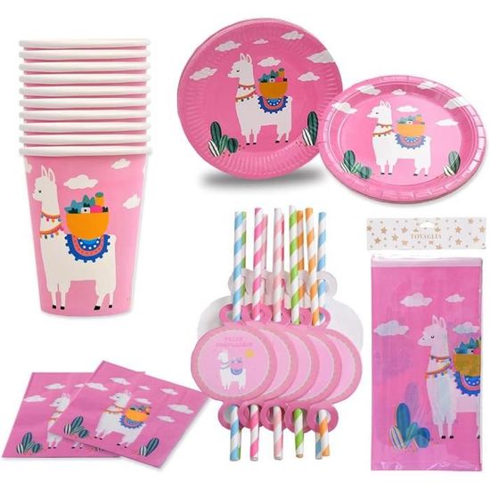 Assiette Jetable Cartonset Roseqiundar 61 Pcs Set Vaisselle Assiettes