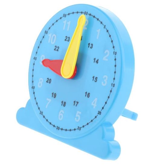 Horloge D'apprentissage 4 Pouces - Modèle 12/24 Heures Pour école - Outil Pédagogique Pour Enfant à Partir De 5 Ans
