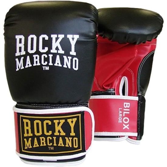 Gants De Boxe Benlee Rocky Marciano 14 Oz - Noir/Rouge/Blanc, Unisexe Adulte