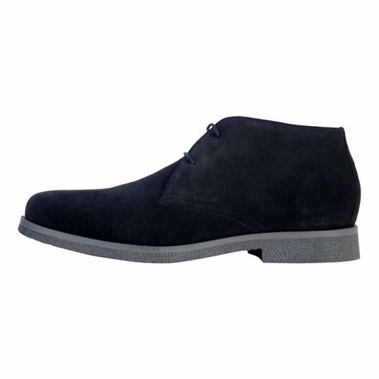 Baskets basses GEOX UOMO CLAUDIO Homme Cuir Lacets Noir Blu Cdiscount Chaussures