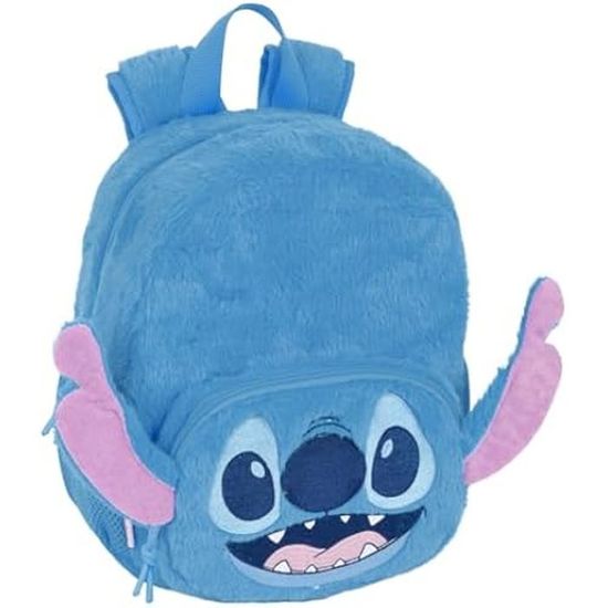 Sac à Dos Enfant Stitch - 22x10x27 Cm - Adaptable Au Chariot - Pour Crèche Et Maternelle - Garanti 2 Ans