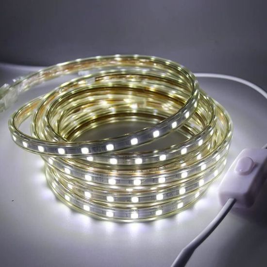 Bande LED COB XUNATA - Super Lumineuse, étanche IP65, 360 LED/m, 230V - Pour Cuisine, Armoire, Déco Intérieure (1M, Blanc) - 13