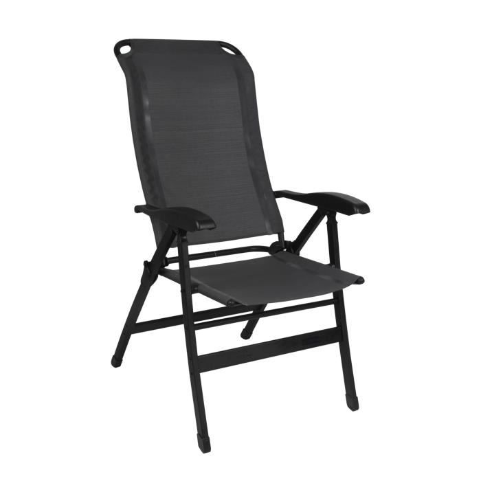 Fauteuil Confort Maxi - Aluminium - Gris armature noire