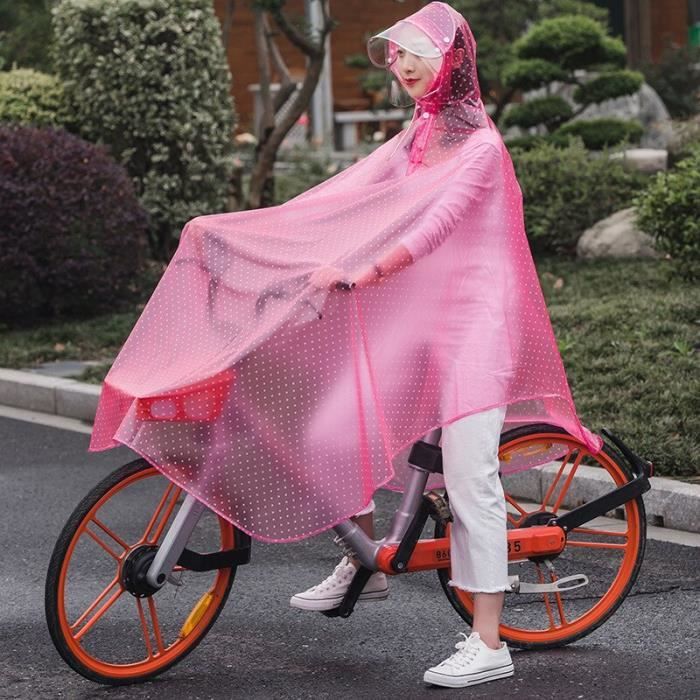 Impermeable Transparent pour velo et Moto impermeable coupe vent Poncho de pluie simple et Double 1BC5366 Cdiscount Pret a Porter