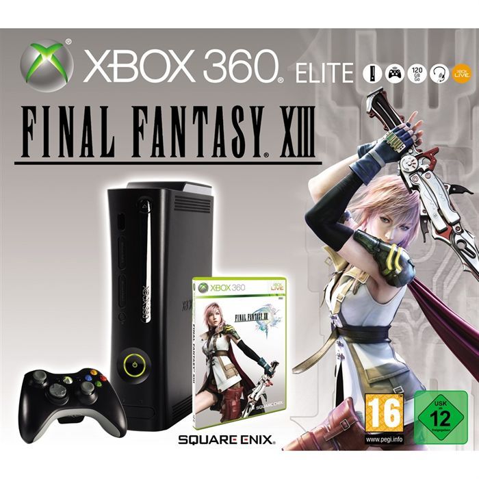 PACK CONSOLE XBOX 360 ELITE FINAL FANTASY XIII / A Cdiscount Jeux vidéo