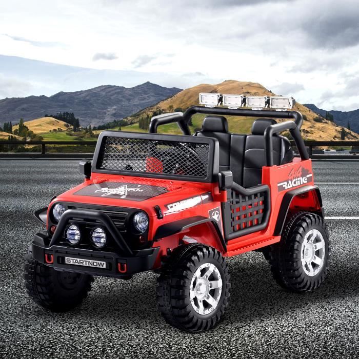 Voiture électrique Pour Enfant 2 Places-3 vitesses- 114,5 x 72,5 x 73 cm-Rouge