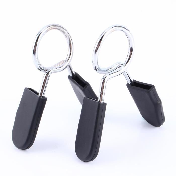 2 pcs standard 25mm haltère haltère serrure pince collier de printemps clip de yoga-CHE
