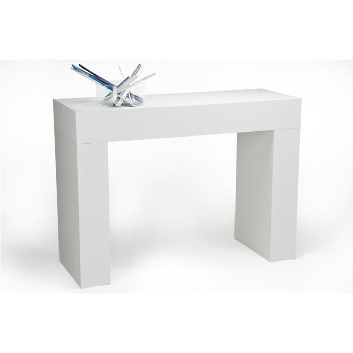 Mobili Fiver, Table console, Evolution, Frêne blanc, Mélaminé, Made in Italy