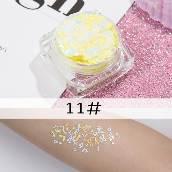 Ombre à paupières Glitter Powder Kit Mix Gel Eyes Loose JCH90506684K