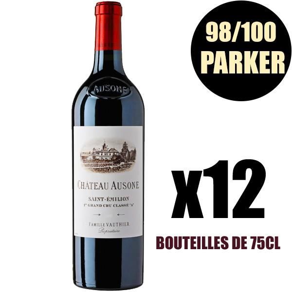 X12 Château Ausone 2009 75 cl AOC Saint-Emilion Grand Cru 1er Grand Cru Classé A Vin Rouge