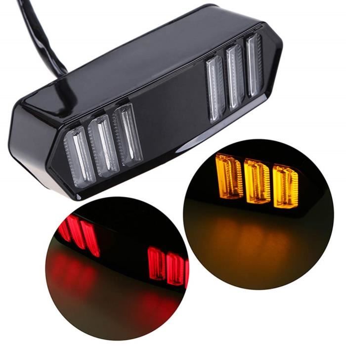 SFONIA Moto LED Feu Arrière Feu Clignotant Lumières 12V Étanche Indicateur De Tournant Lumière Universel pour MSX125 CBR650F CTX7