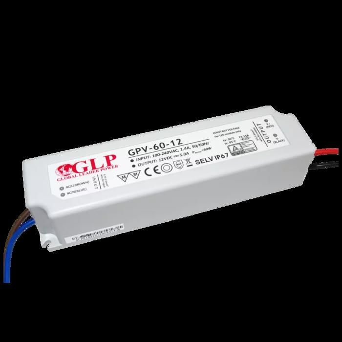 Alimentation LED DC 12V 60W IP67 étanche