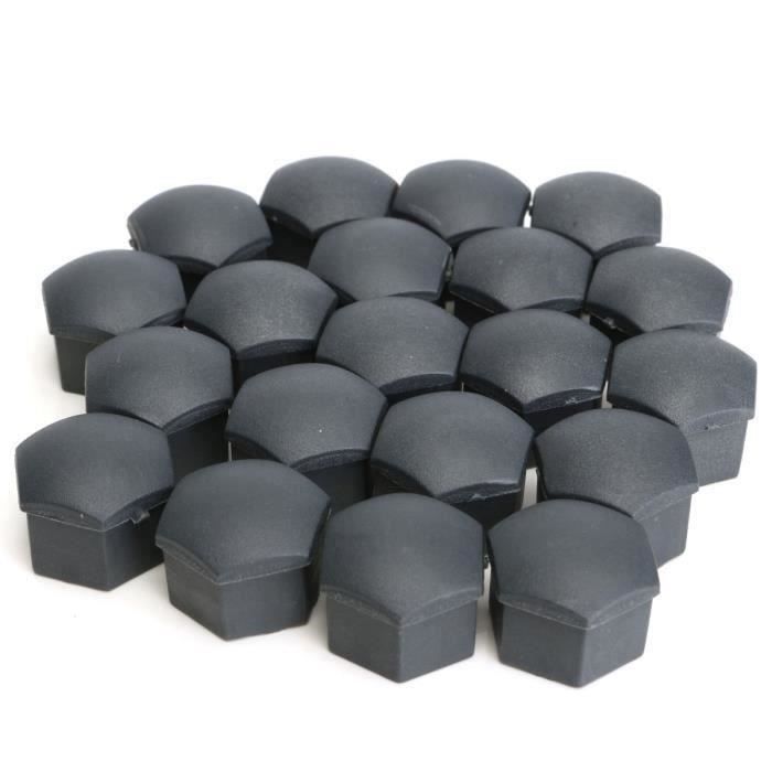 20PCS 17MM Hex Plastique écrou cache boulon de roue gris Pr Audi Skoda 321601173A